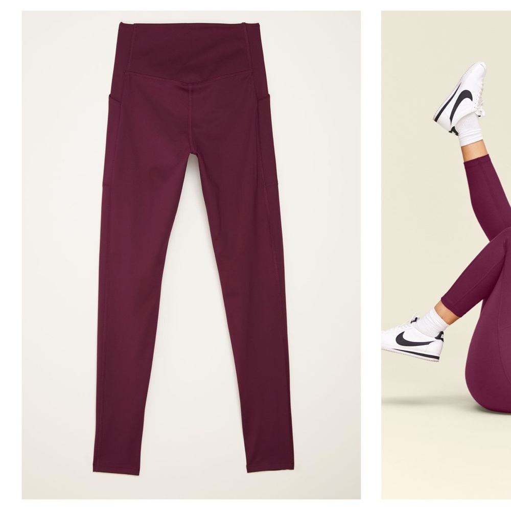 girlfriend collective • Compressive Pocket Legging in PLUM | SM 23.75” inseam